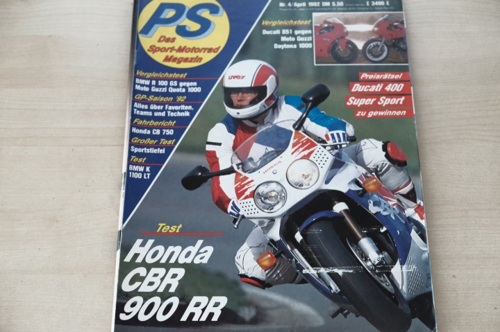 Deckblatt PS Sport Motorrad (04/1992)
